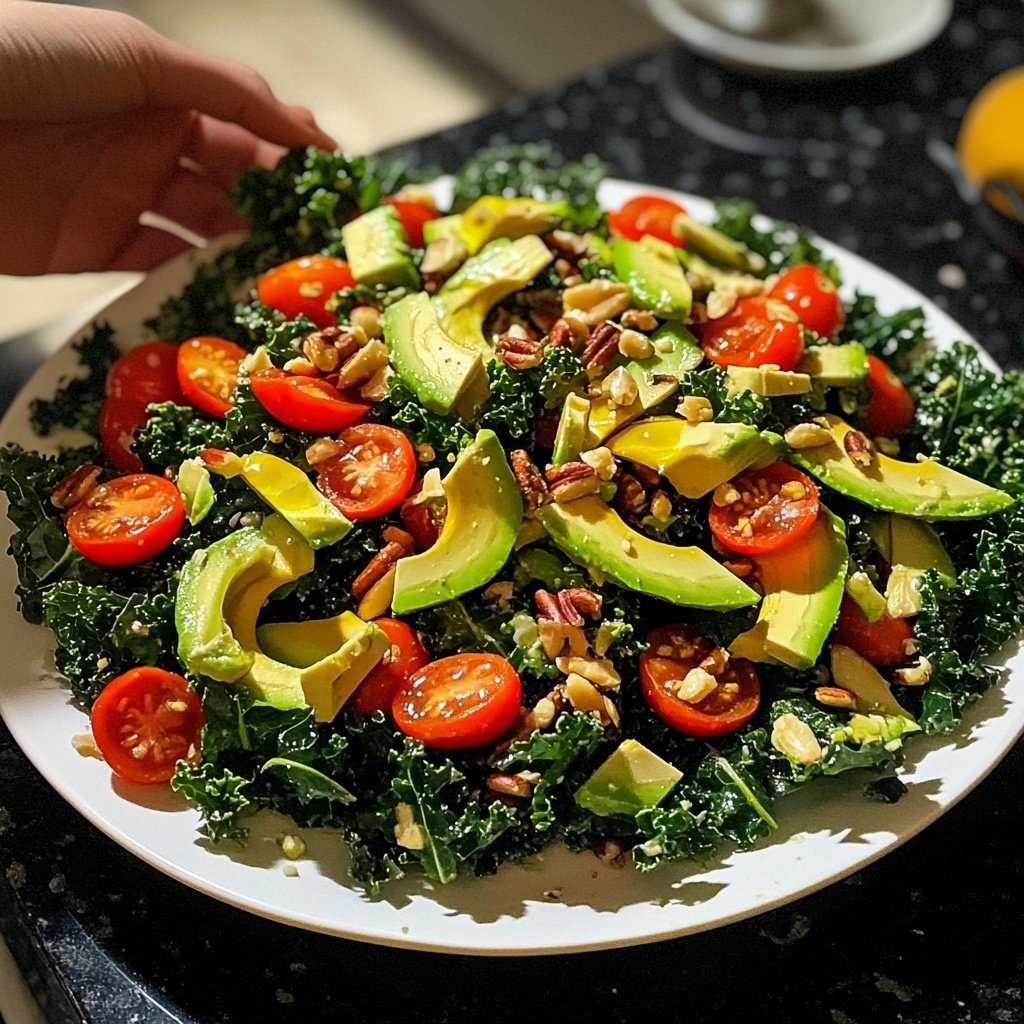 Knuspriger Grünkohlsalat