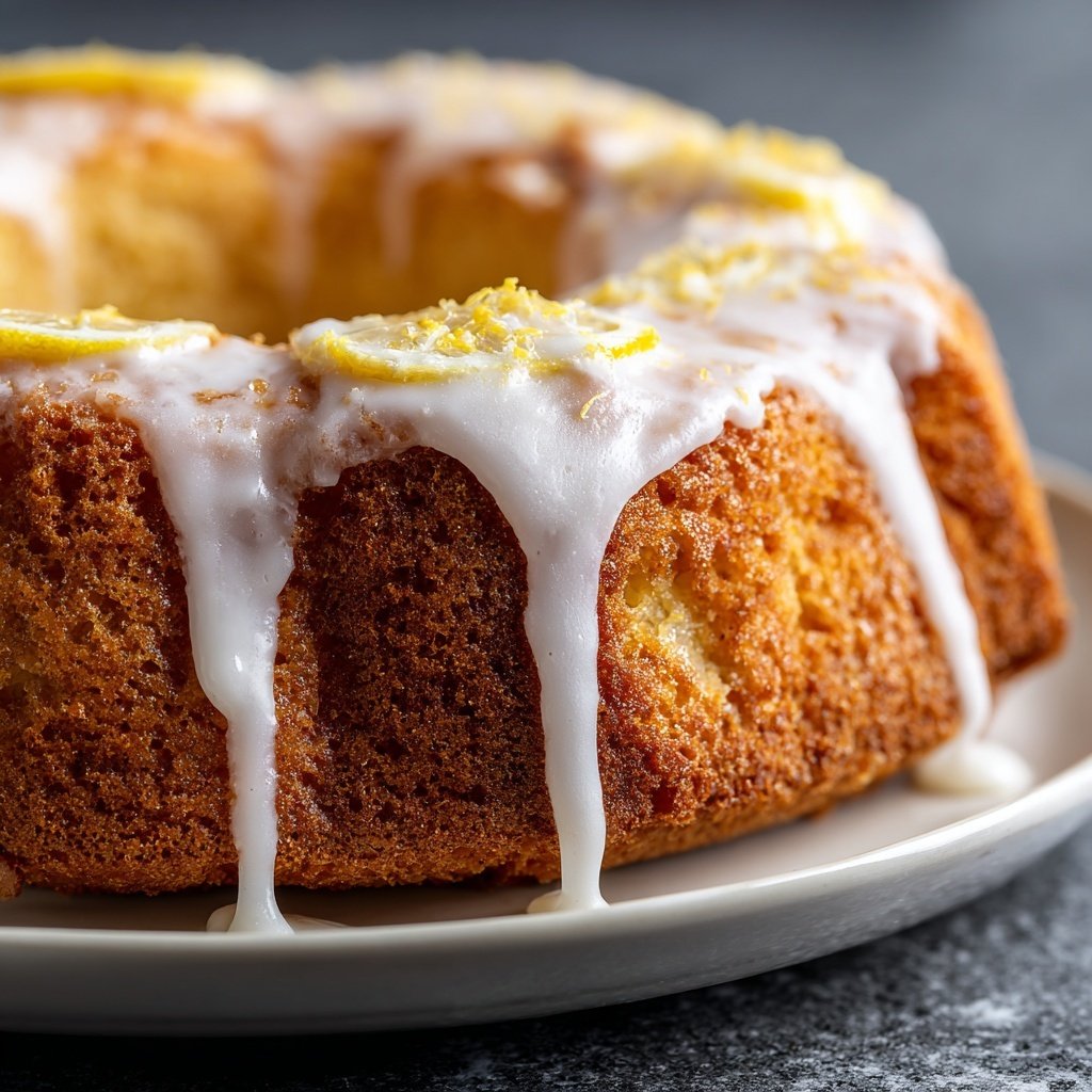 Zitronenkuchen mit Joghurt und Vanille