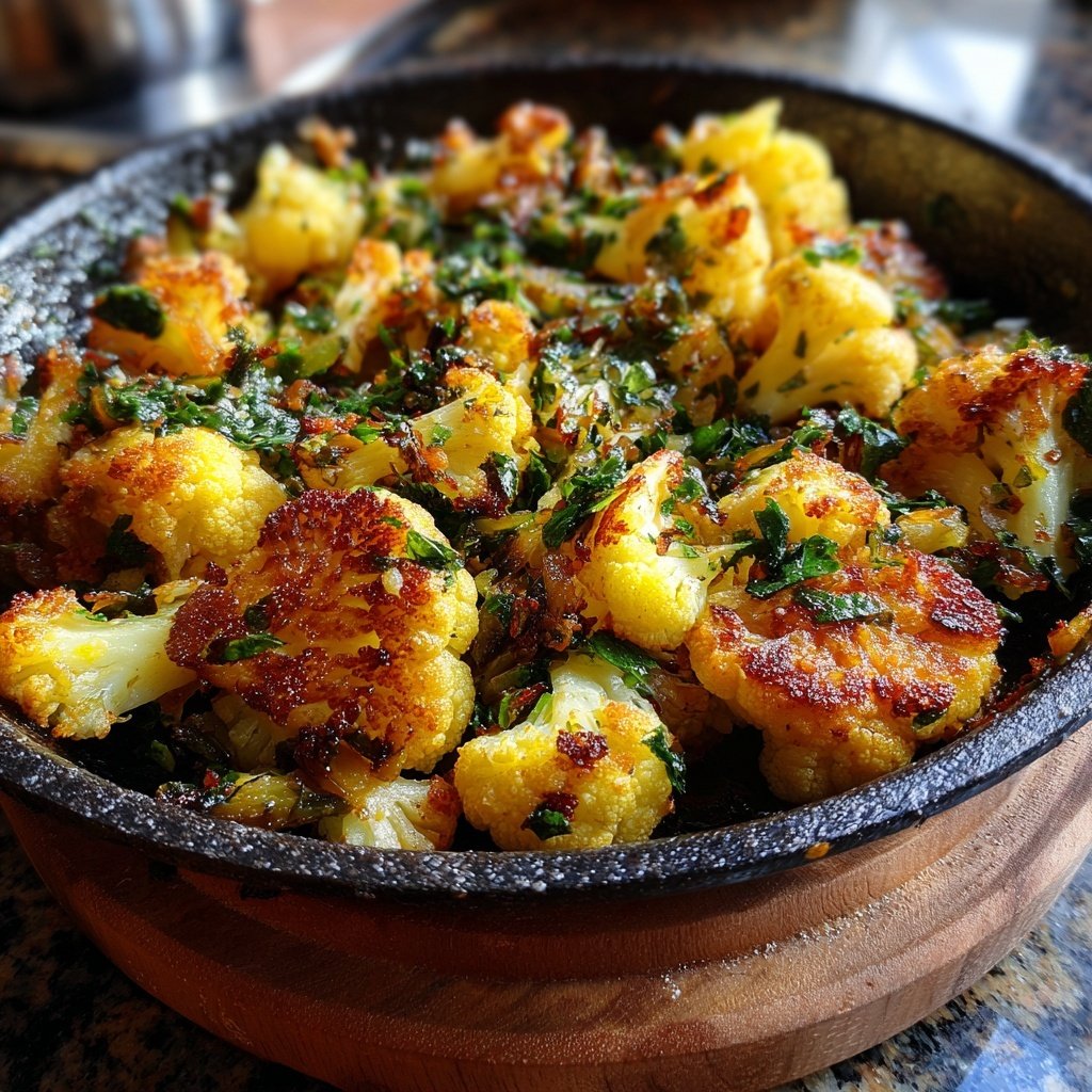 Blumenkohlpfanne mit Kräutern