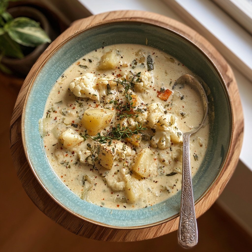 Blumenkohl Suppe Mit Kartoffeln