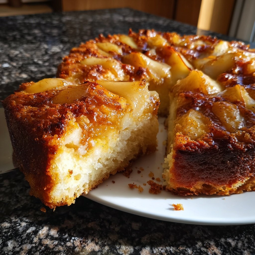 Pfannkuchen mit Birnen und Zimt