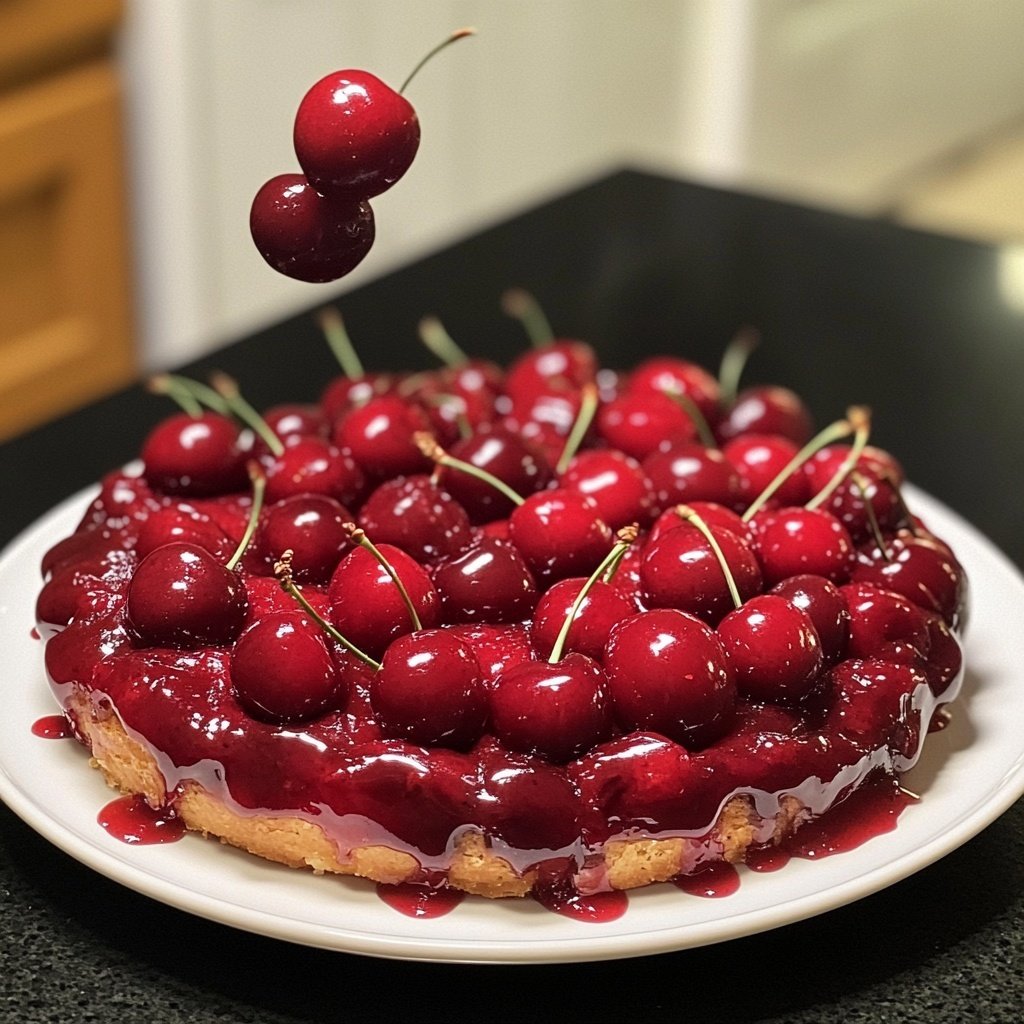 Rote Grütze mit Kirschen