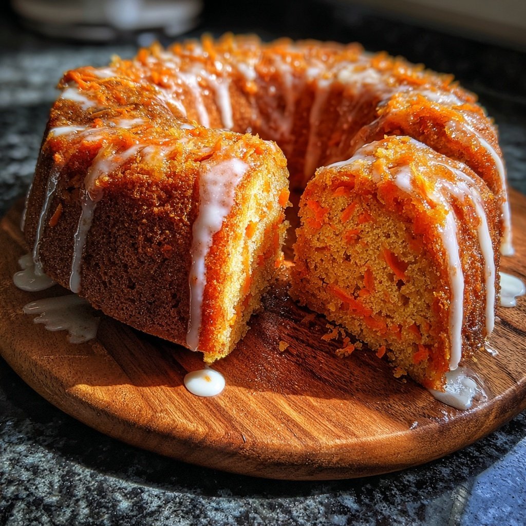 Karottenkuchen Mit Honig Glasur