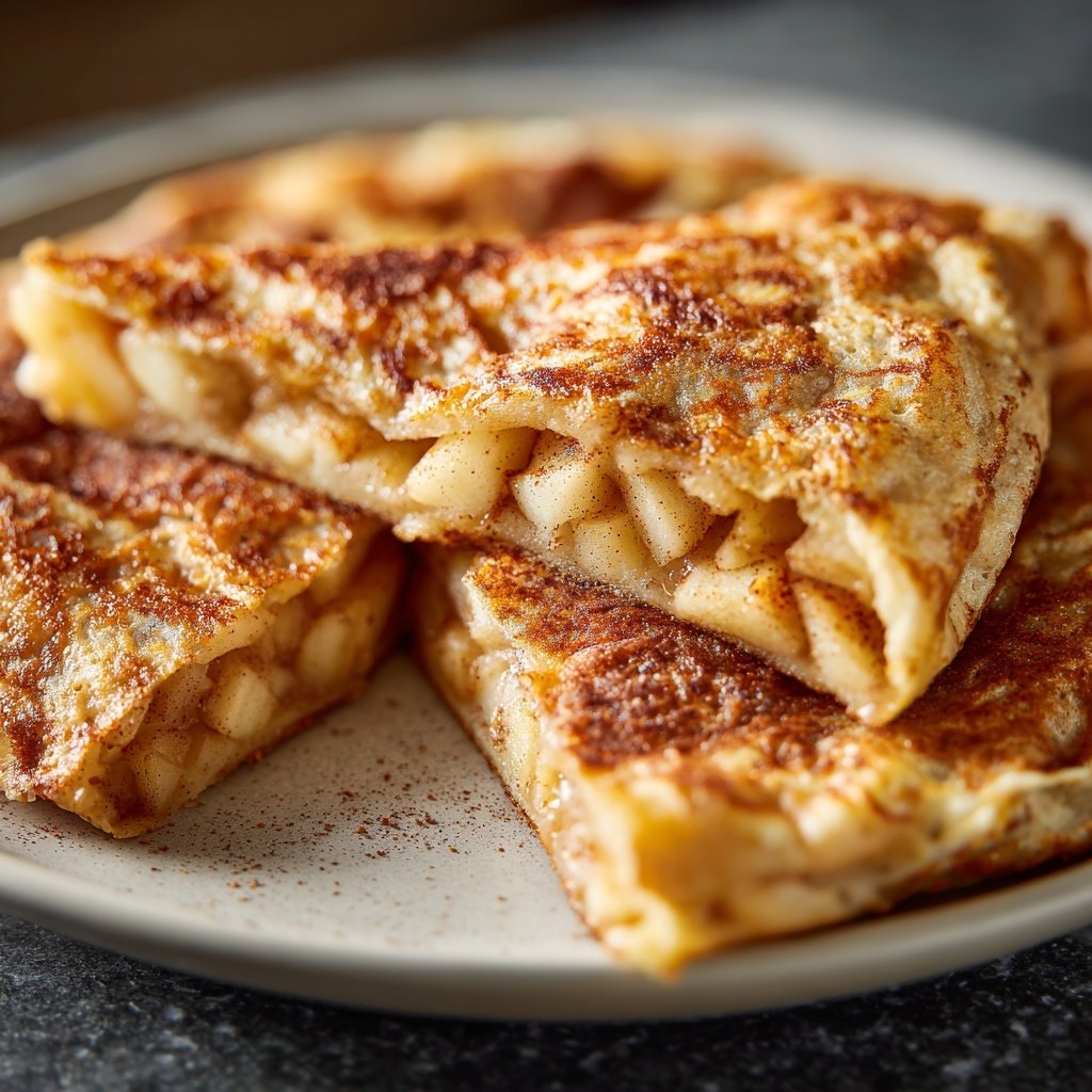 Pfannkuchen mit Apfel-Zimt-Füllung