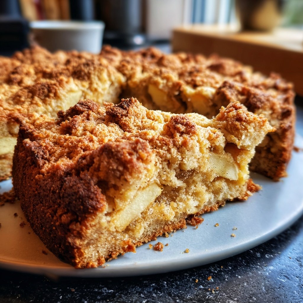 Gesunder Apfelkuchen ohne Zucker