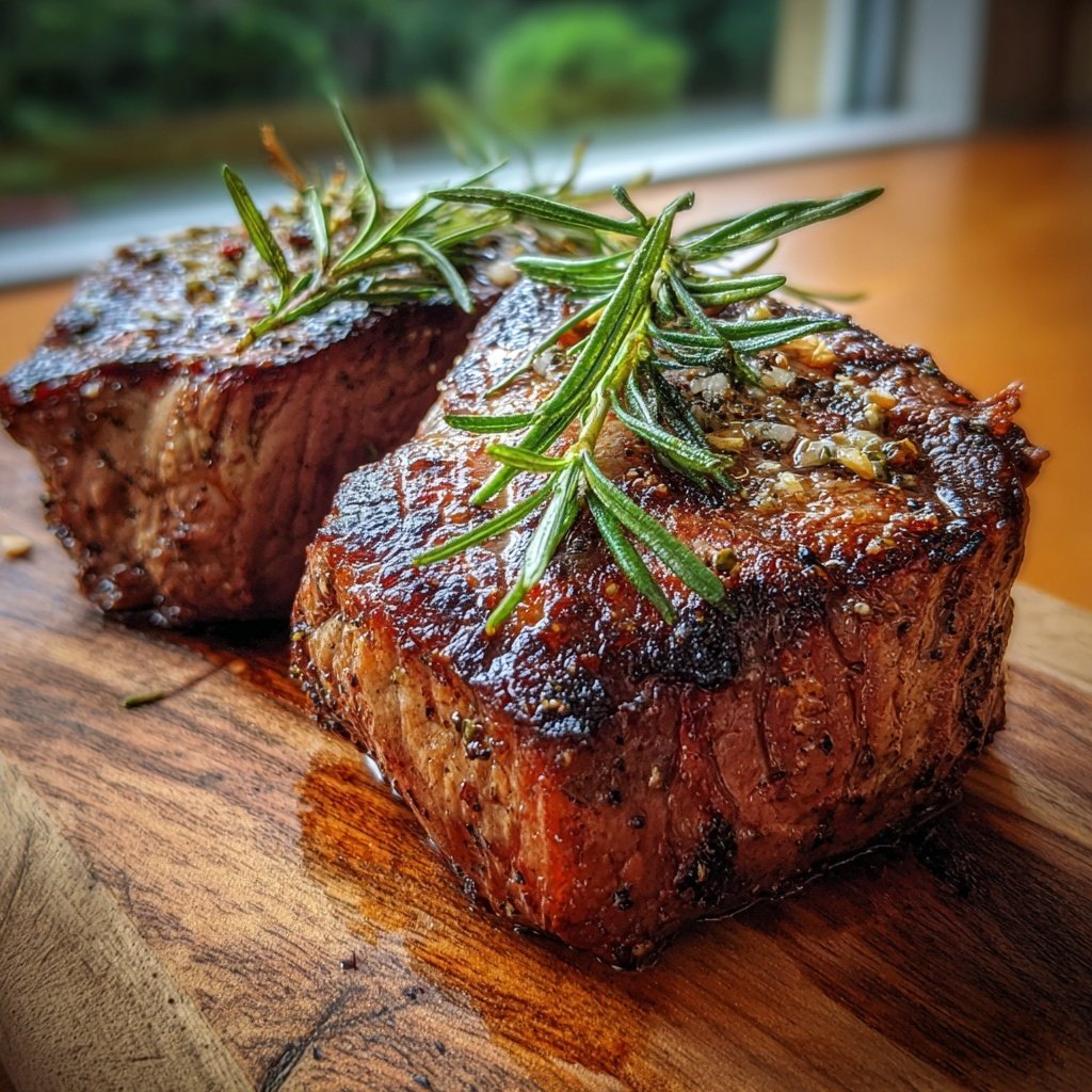 Gegrilltes Rinderfilet Mit Rosmarin