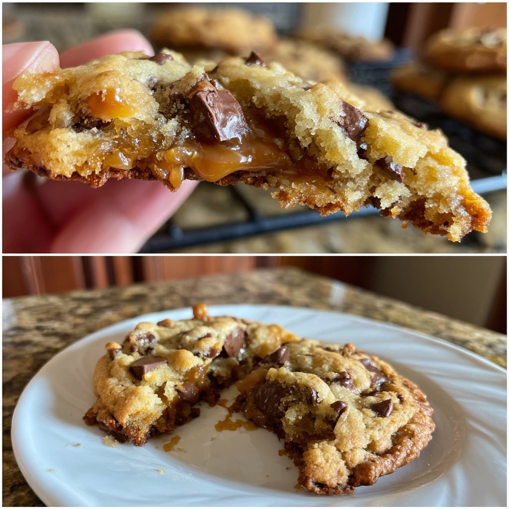 Cookies mit Karamellstückchen