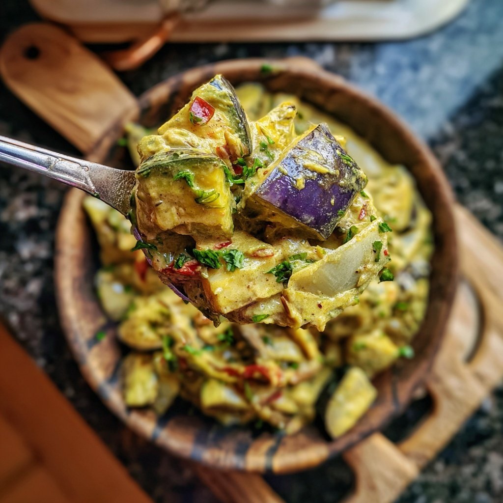 Gemüsecurry mit Aubergine